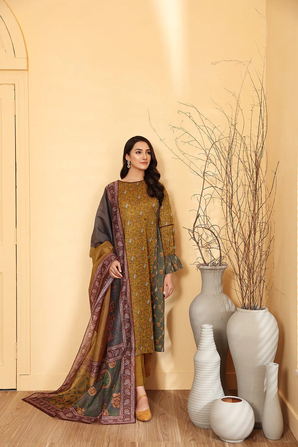 Nishat Printed Lawn 3 Piece Unstitched Dress - 42101320-R