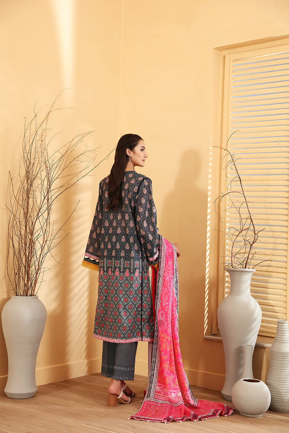Nishat Printed Lawn 3 Piece Unstitched Dress - 42101334-R