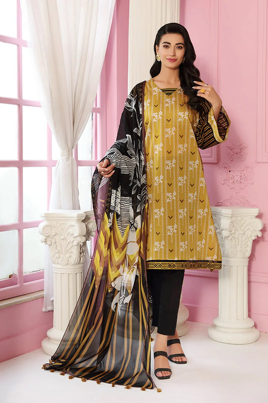 Nishat Printed Lawn 3 Piece Unstitched Dress - 42101546-R