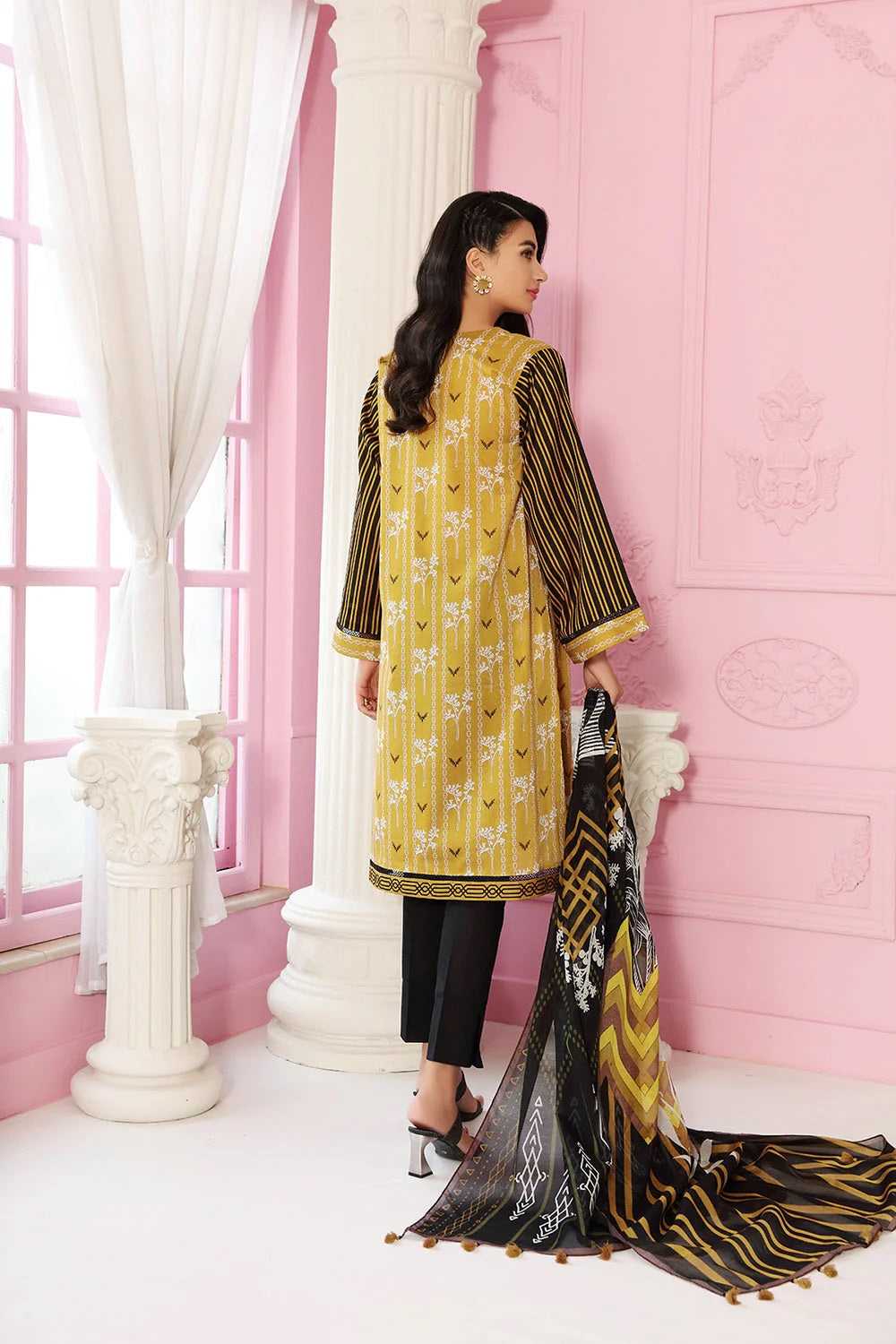 Nishat Printed Lawn 3 Piece Unstitched Dress - 42101546-R