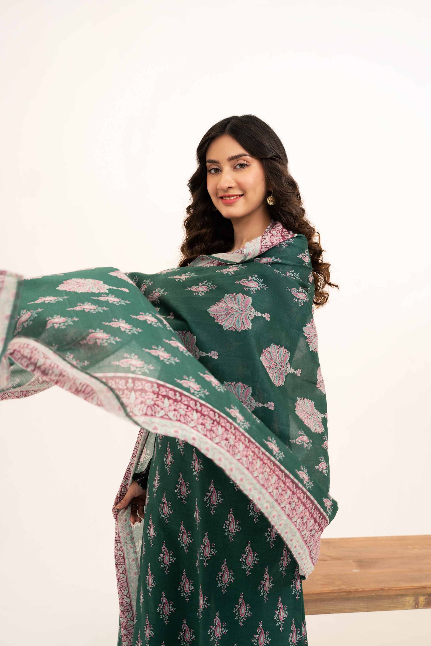 Nishat Printed Lawn 3 Piece Unstitched Dress - 42302180-R