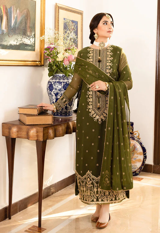 Asim Jofa Maahru Noorie Embroidered Suits Unstitched 3 Piece AJSM-43 - Festive Collection