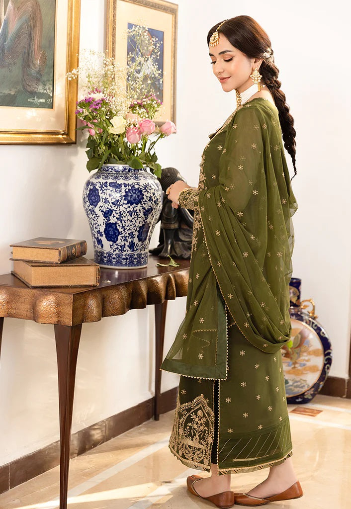 Asim Jofa Maahru Noorie Embroidered Suits Unstitched 3 Piece AJSM-43 - Festive Collection