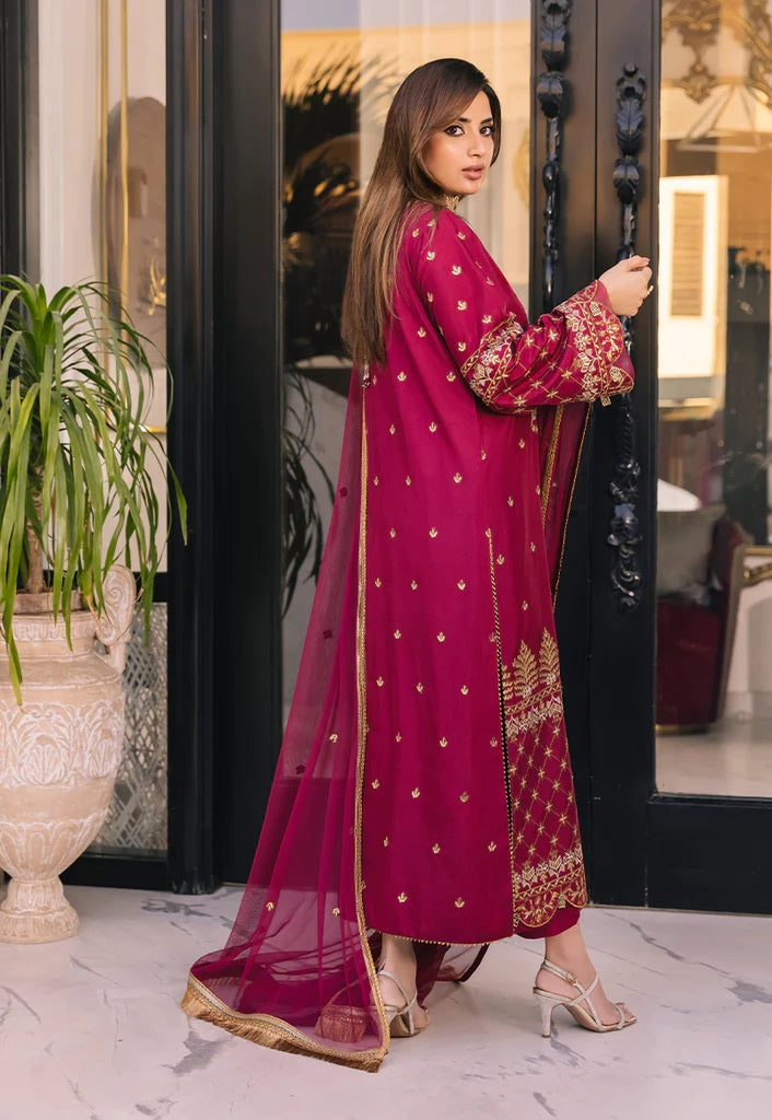 Asim Jofa Maahru Noorie Embroidered Suits Unstitched 3 Piece AJSM-46 - Festive Collection
