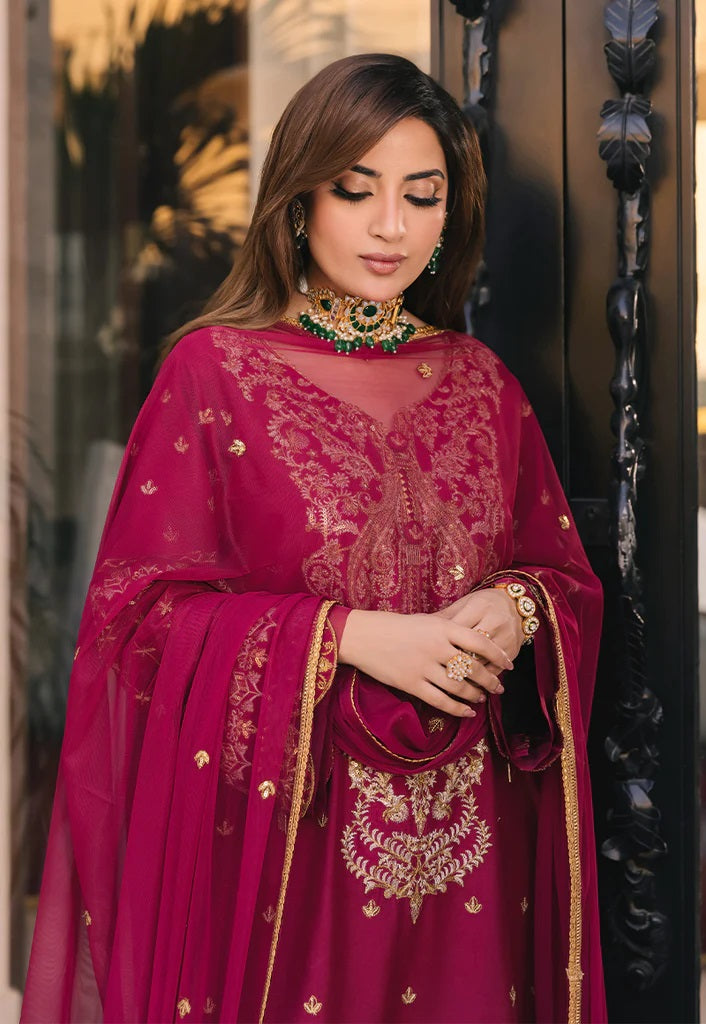 Asim Jofa Maahru Noorie Embroidered Suits Unstitched 3 Piece AJSM-46 - Festive Collection