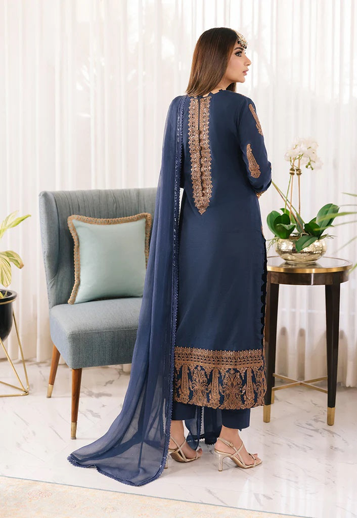 Asim Jofa Maahru Noorie Embroidered Suits Unstitched 3 Piece AJSM-49 - Festive Collection