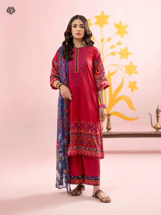 Rang Pasand by Gulljee Embroidered Lawn Unstitched 3 Piece Dress - GRP2406A4
