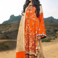 Zunuj Embroidered Cotton Net Unstitched 3 Piece Suit ZKCN - 04