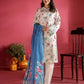 Evelyn by Gulljee Embroidered Lawn 3 piece Unstitched Dress - EVL3P2504