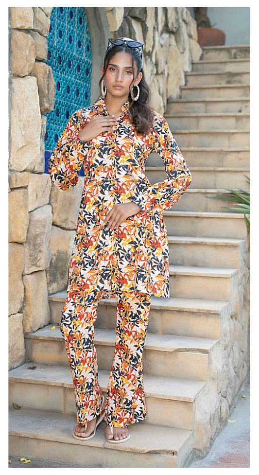 Identic Separates By Regalia Textiles Printed Linen Suits Unstitched 2 Piece RTPL-D-04 - Winter Collection