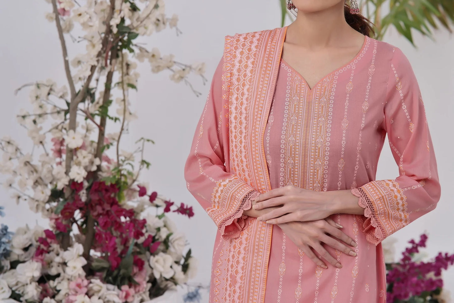 Daman By VS Textiles Printed Lawn Suits Unstitched 3 Piece VS24-D1 2904-A - Summer Collection