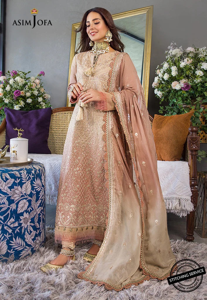 Asim Jofa Embroidered Lawn Suits Unstitched 3 Piece AJCK-04 - Eid Collection
