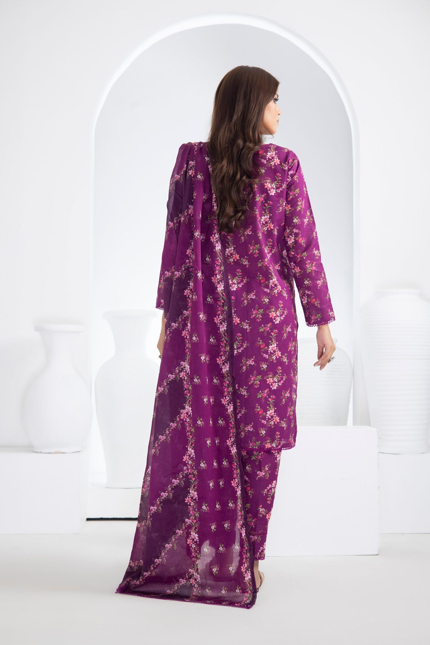 Identic Separates Printed Lawn 3 piece Unstitched dress - IDS-10-04 - Summer Collection