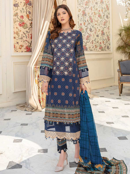 Afreen by Aalaya Embroidered Lawn 3 piece dress unstitched - AL23-D04