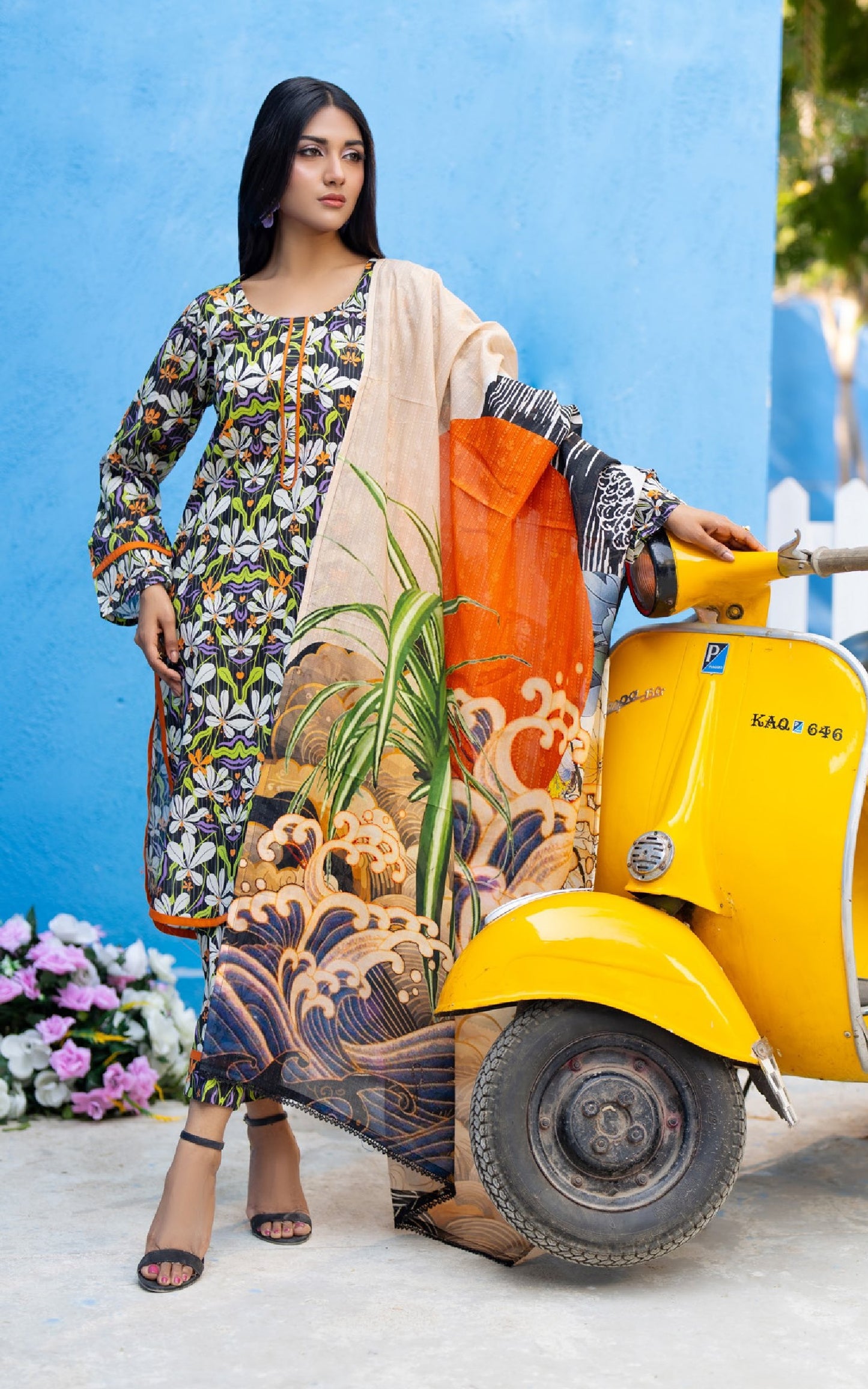 Salina by Regalia Textile Printed Lawn 3 Piece Unstitched Dress - RSPL-04 Summer Collection