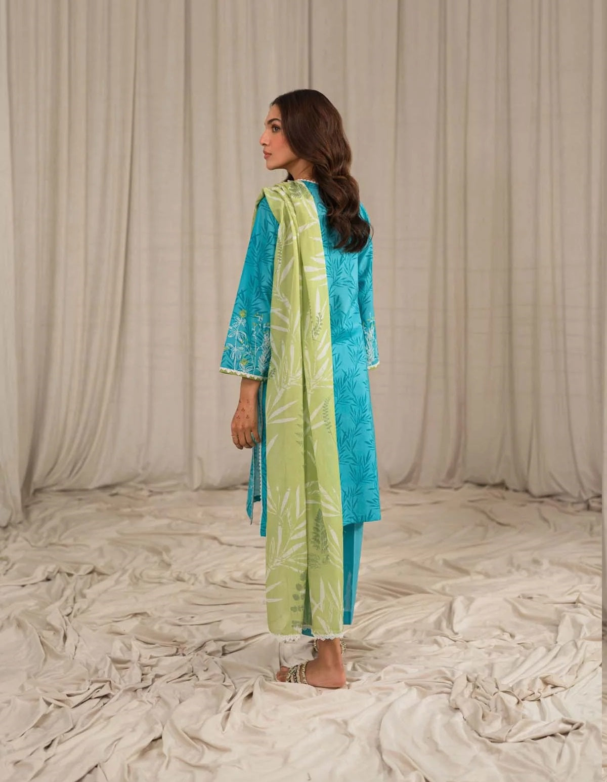 Sahar Printed Lawn Suits Unstitched 3 Piece SHR-S24-PL-V1-04 - Summer Collection