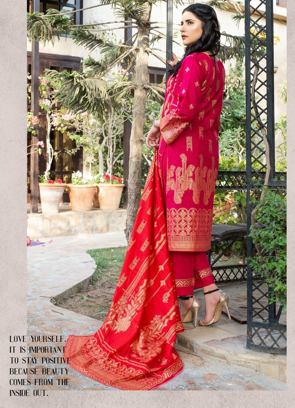 Banarsi Banarsi Lawn 3 piece Unstitched Dress - 4B