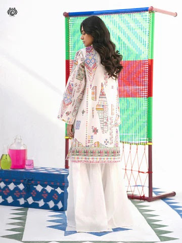 Mia digital Printed Lawn Unstitched 2 piece dress - GM2401A4