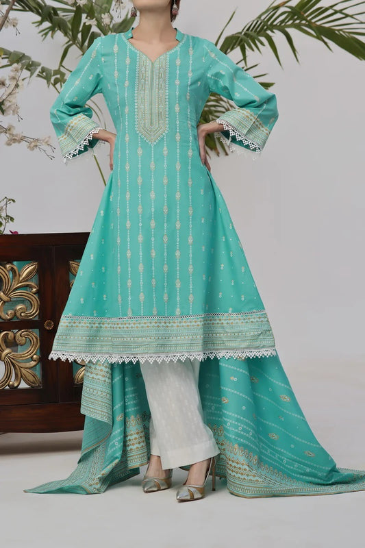 Daman By VS Textiles Printed Lawn Suits Unstitched 3 Piece VS24-D1 2904-B - Summer Collection