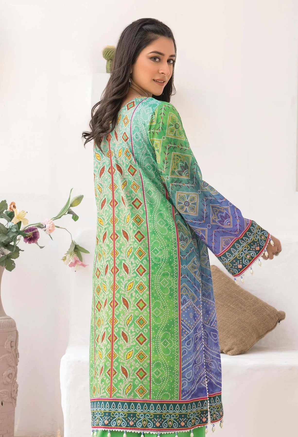 Adan Libas Chunri Embroidered Lawn 2 Piece Unstitched - ALC-02
