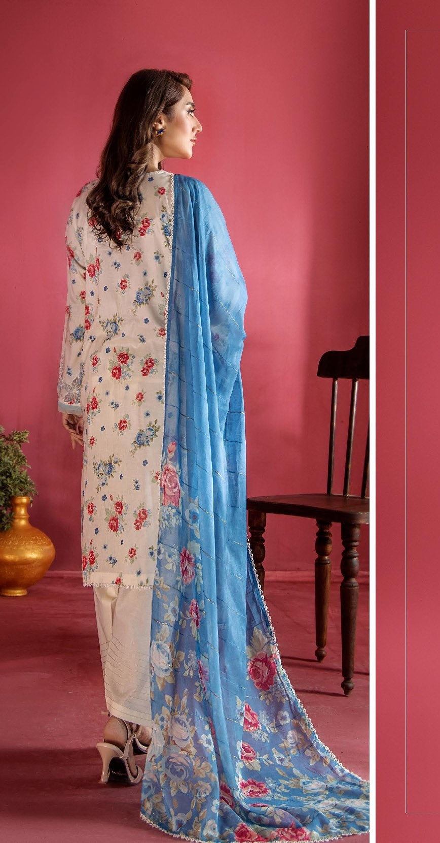 Evelyn by Gulljee Embroidered Lawn 3 piece Unstitched Dress - EVL3P2504
