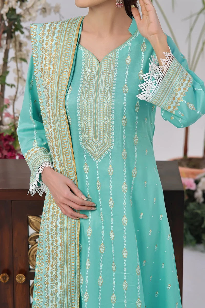 Daman By VS Textiles Printed Lawn Suits Unstitched 3 Piece VS24-D1 2904-B - Summer Collection