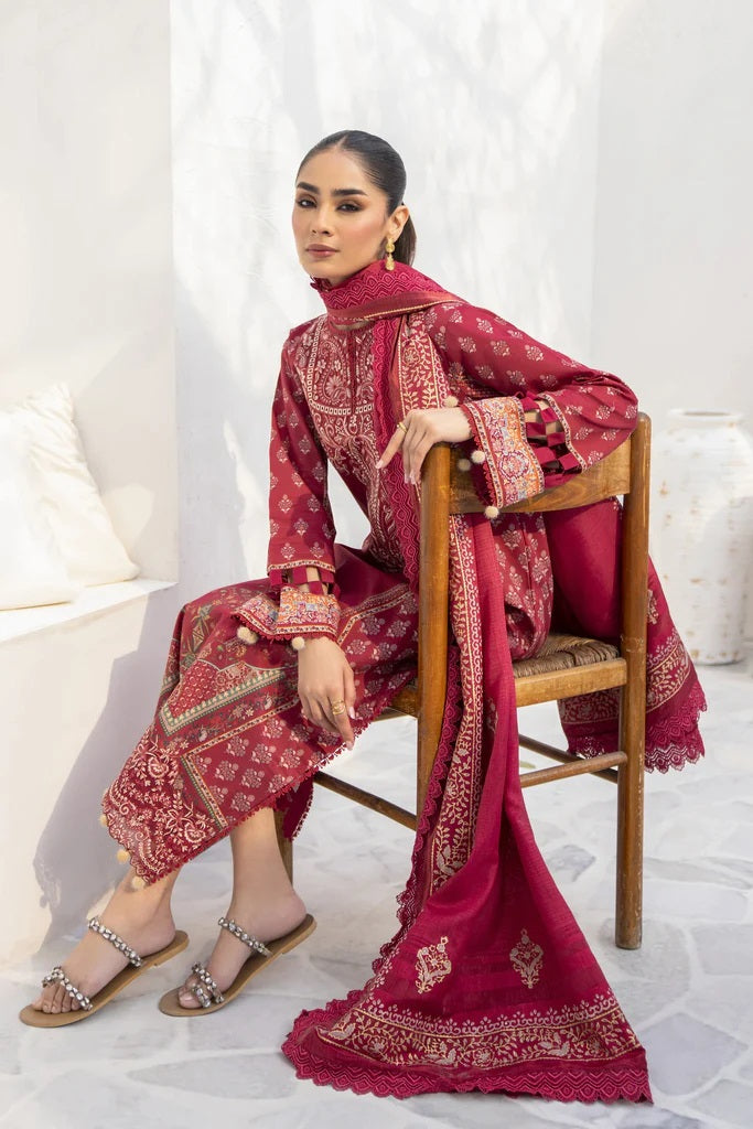 Shezlin by Aabyaan Embroidered Chikankari Suits Unstitched 3 Piece AS-AR-04 IZZAH - Summer Collection
