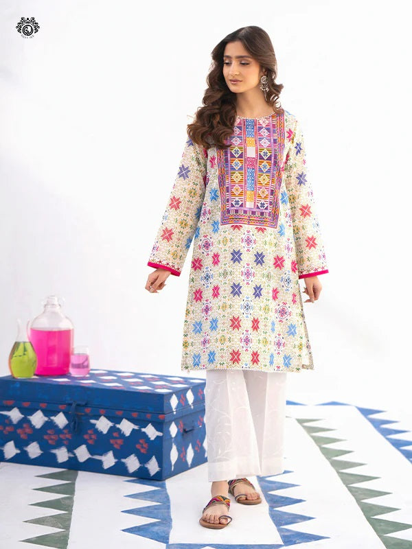 Mia digital Printed Lawn Unstitched 2 piece dress - GM2401A5