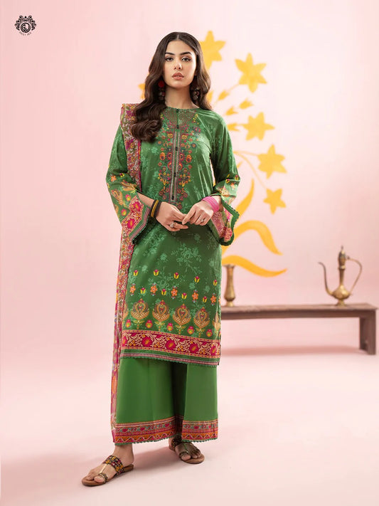 Rang Pasand by Gulljee Embroidered Lawn Unstitched 3 Piece Dress - GRP2406A5