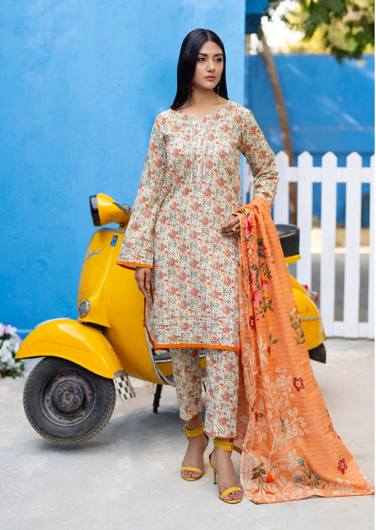 Salina by Regalia Textile Printed Lawn 3 Piece Unstitched Dress - RSPL-05 Summer Collection