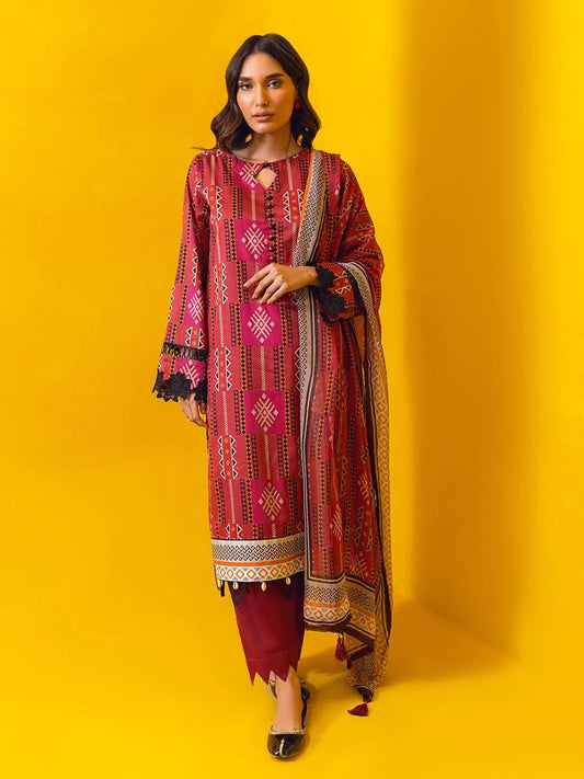 Adorna by Salitex Printed Lawn 2 Piece Suits Unstitched  STA-UNS23CB005UT