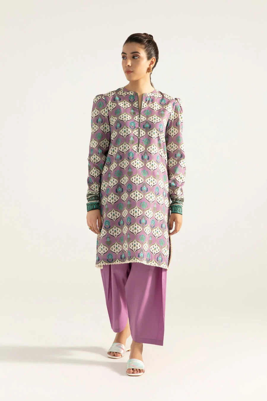 Sapphire Intermix Printed Cotton Shirt 1 piece Unstitched - U1 DY22V5 05