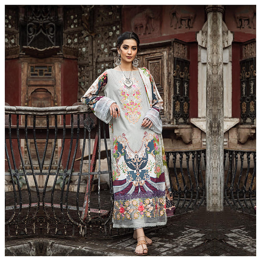 Morja by Gull Jee Embroidered Lawn Unstitched 3 Piece Dress - MJ2102A5