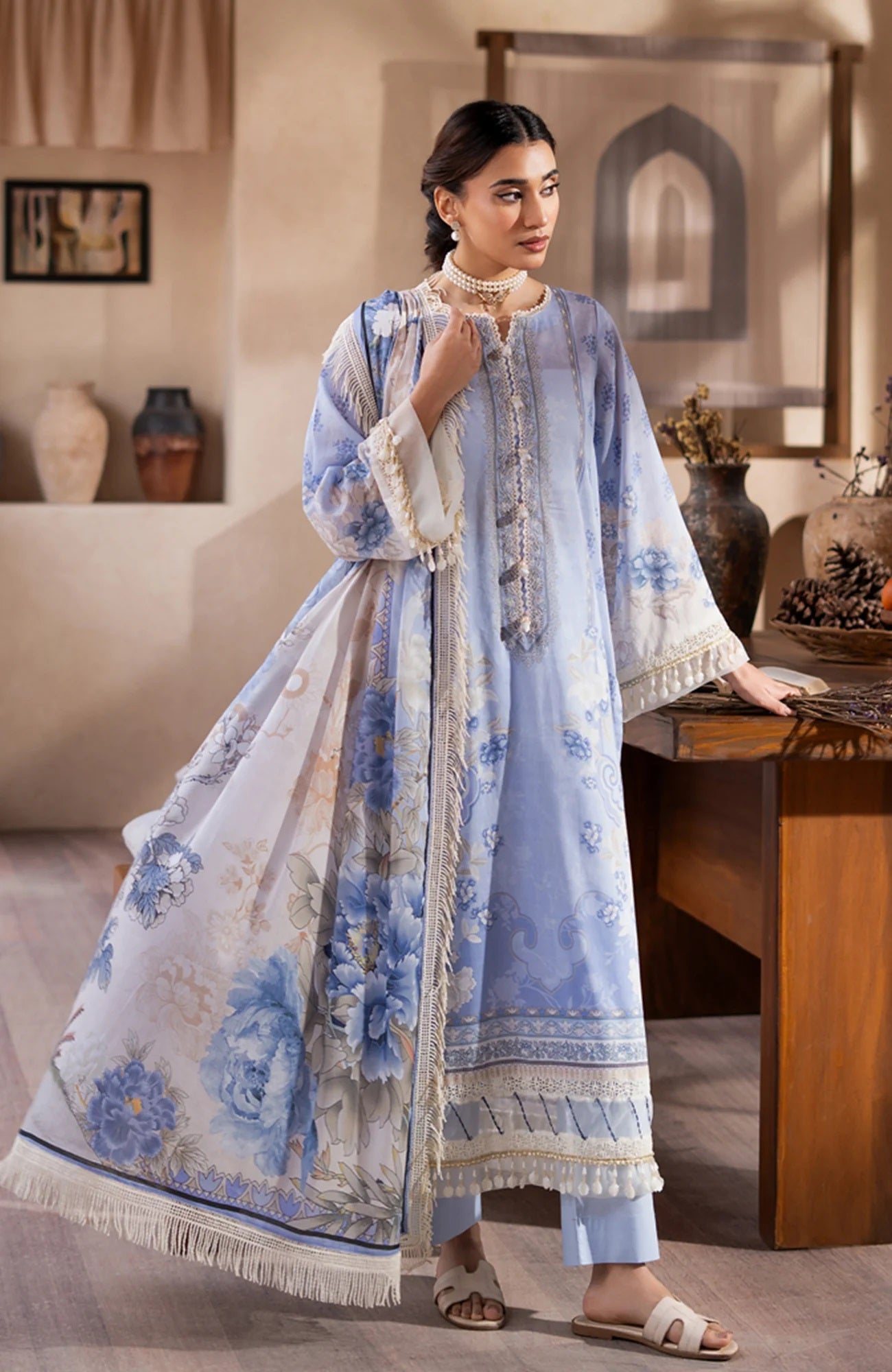 Mausummery Digital Printed Lawn Unstitched 3 Piece Suit – MUS25V1PL05