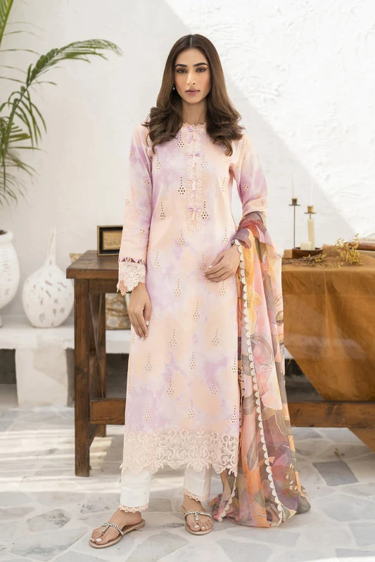 Shezlin by Aabyaan Embroidered Chikankari Suits Unstitched 3 Piece AS-AR-05 NURAY  - Summer Collection