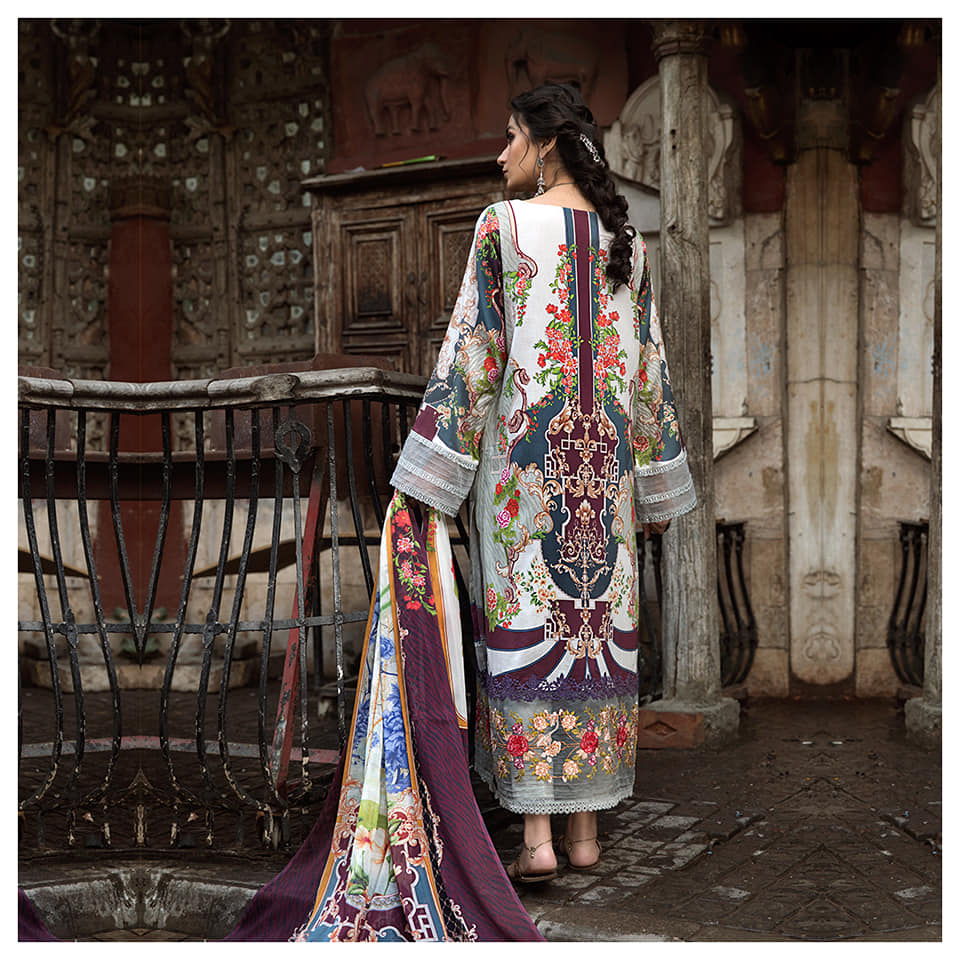 Morja by Gull Jee Embroidered Lawn Unstitched 3 Piece Dress - MJ2102A5