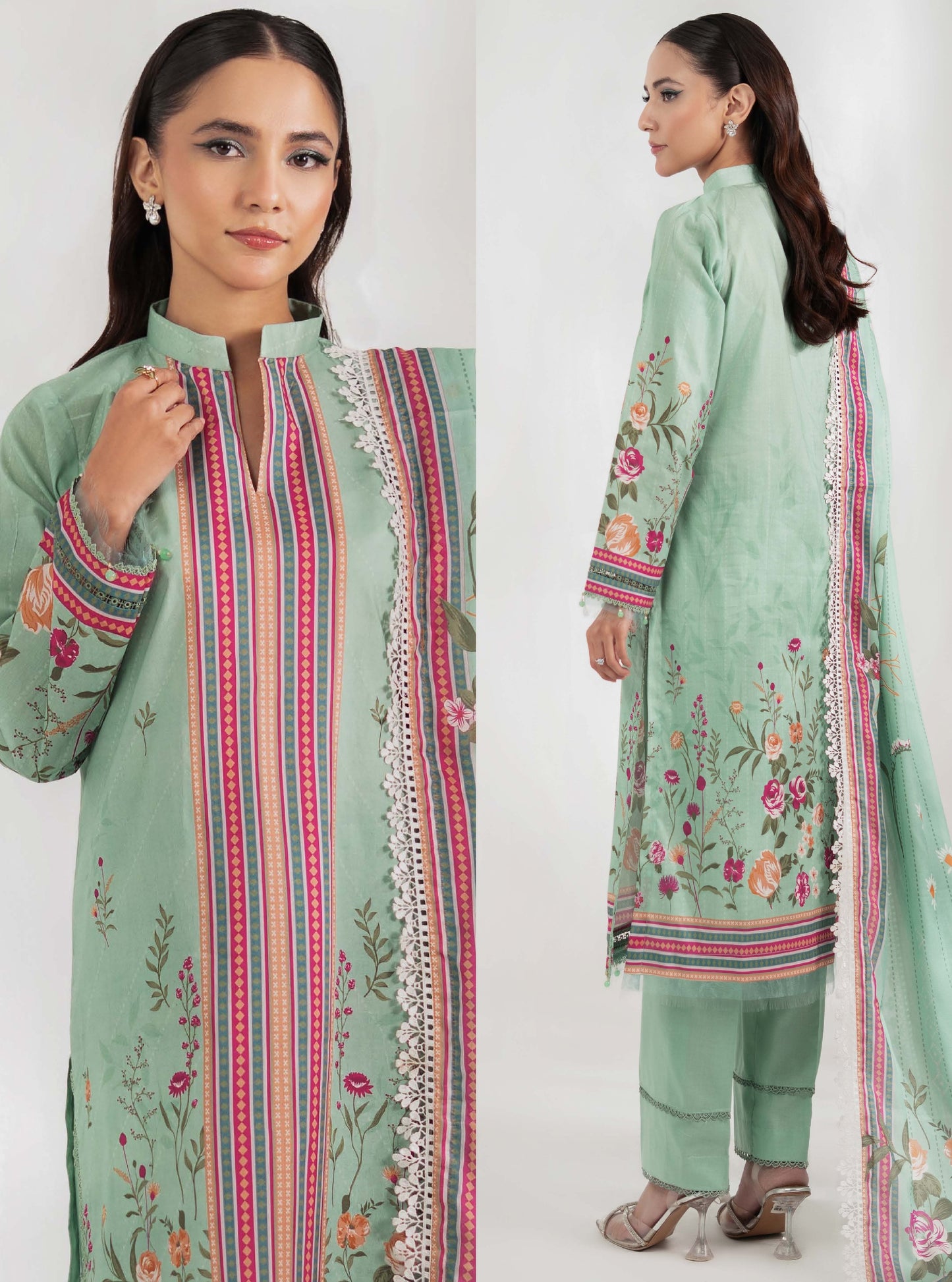 Colors by AlZohaib Textile Digital Printed 3 Piece Lawn Unstitched Dress - D05 Summer Collection