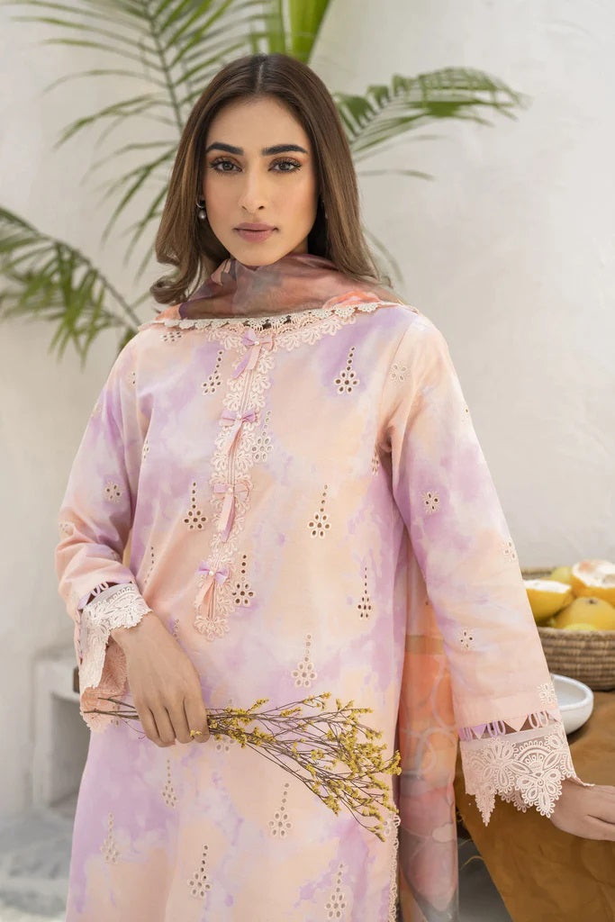 Shezlin by Aabyaan Embroidered Chikankari Suits Unstitched 3 Piece AS-AR-05 NURAY  - Summer Collection