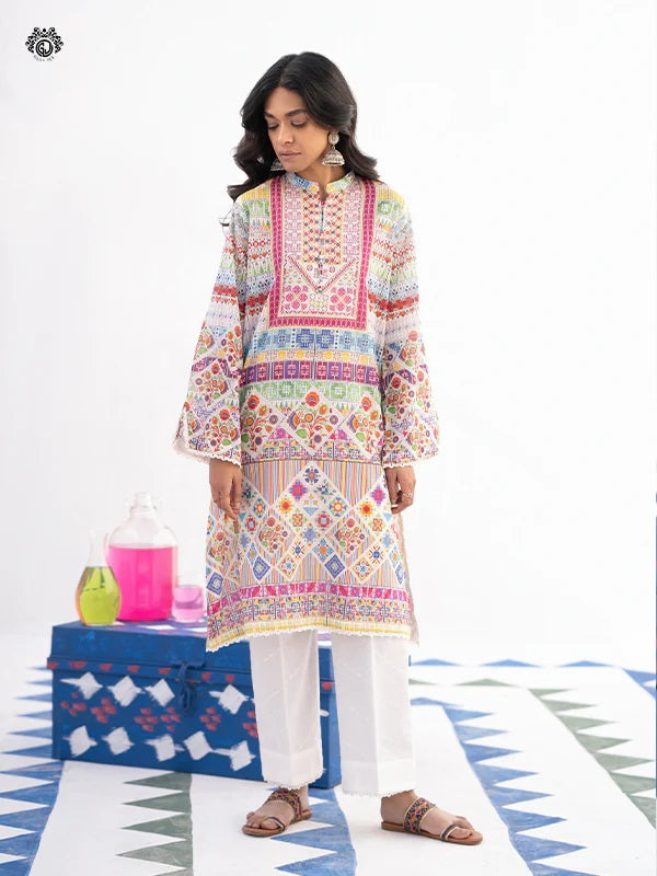 Mia digital Printed Lawn Unstitched 2 piece dress - GM2401A6