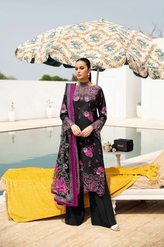 Rangrez by Ramsha Embroidered Lawn 3 piece Unstitched Dress - N601