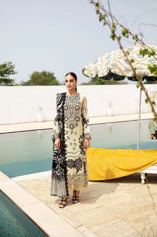 Rangrez by Ramsha Embroidered Lawn 3 piece Unstitched Dress - N602