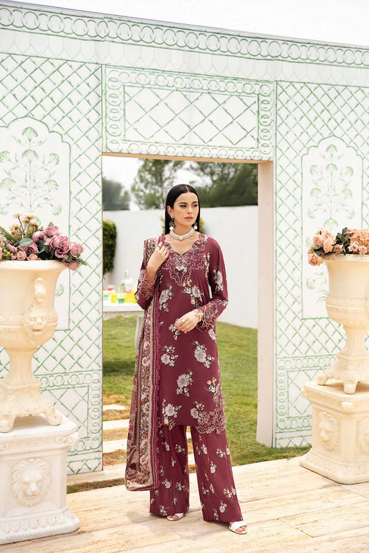Rangrez by Ramsha Embroidered Lawn 3 piece Unstitched Dress - N603