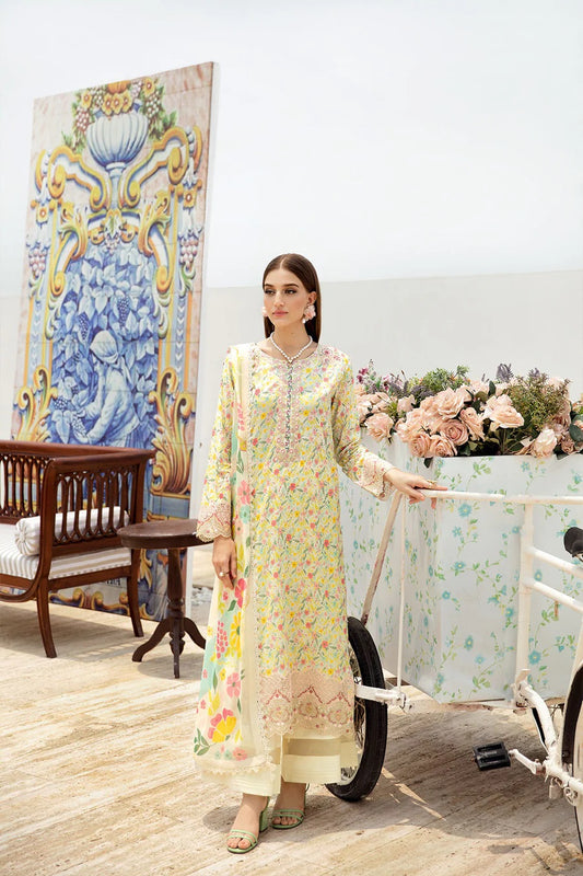 Rangrez by Ramsha Embroidered Lawn 3 piece Unstitched Dress - N604