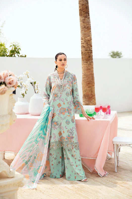 Rangrez by Ramsha Embroidered Lawn 3 piece Unstitched Dress - N607