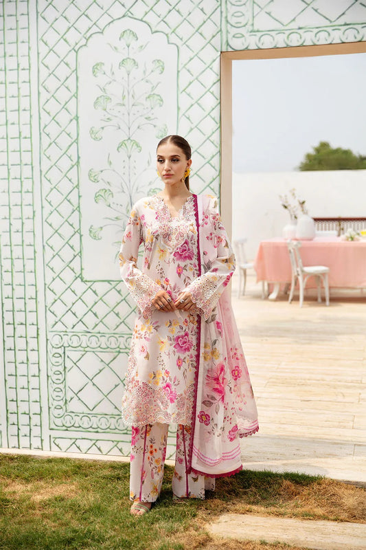 Rangrez by Ramsha Embroidered Lawn 3 piece Unstitched Dress - N608