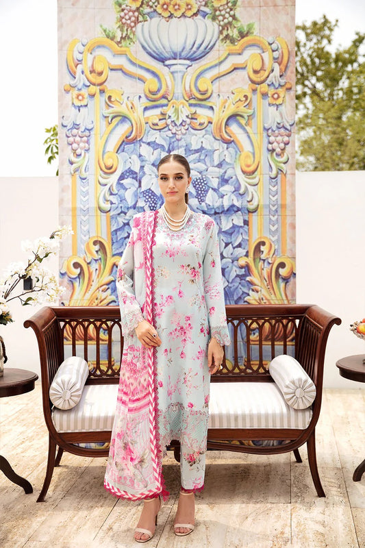 Rangrez by Ramsha Embroidered Lawn 3 piece Unstitched Dress - N610