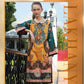 LSM - Lakhani Embroidered Cotton Satin 01 Piece Unstitched Kurti - 6605