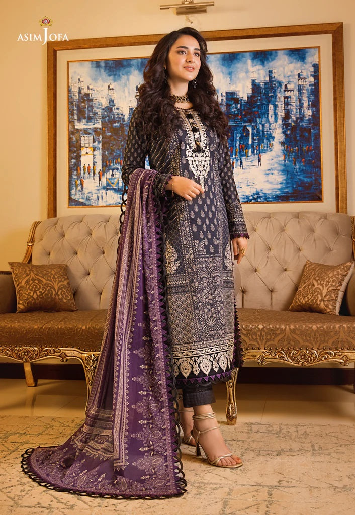 Rania by Asim Jofa Embroidered Lawn Suits Unstitched 3 Piece AJRP-06