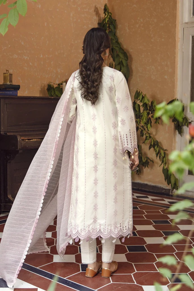 Meena Kumari By Aabyaan Embroidered Chikankari Lawn 3pc Suits Unstitched AB-06 Mehrunissa