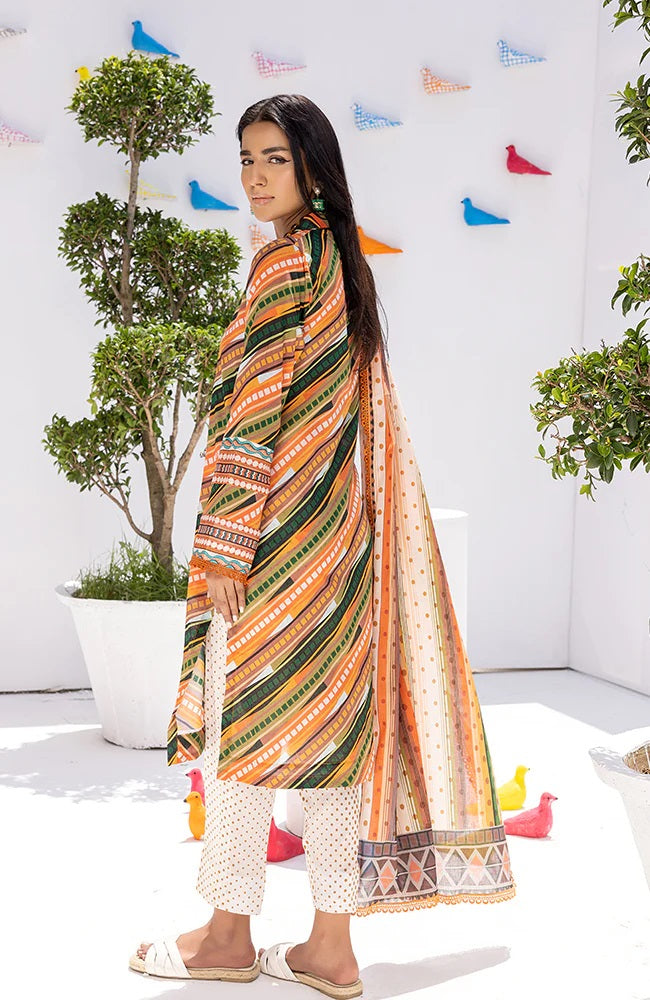 Coco Popup by Alzohaib Printed Lawn 3 piece Unstitched Suit - CPP2-23-06